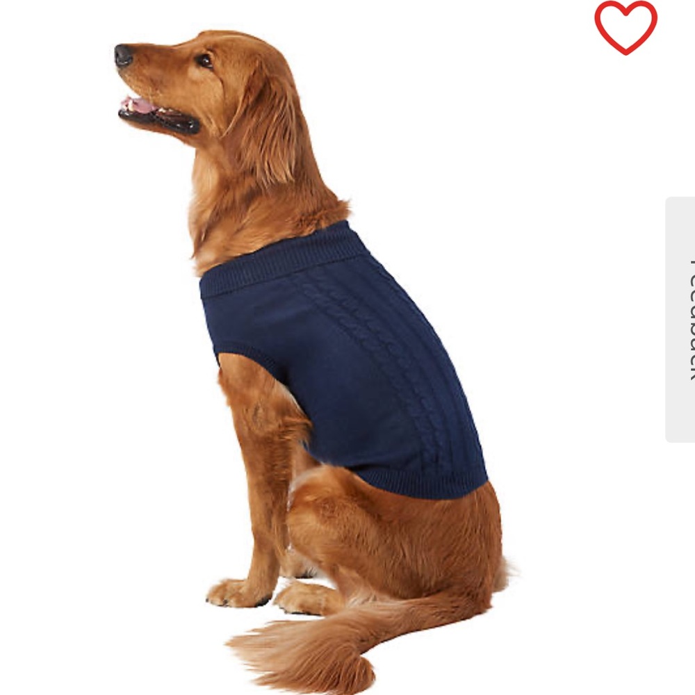 Blue Cable Dog TurtleNeck
